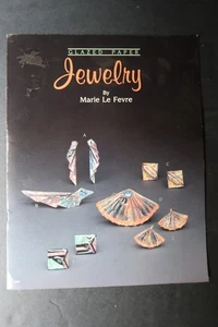 Vtg Glazed Paper Jewelry by Marie Le Fevre 1989 How To Instructional Booklet - Foto 1 di 24
