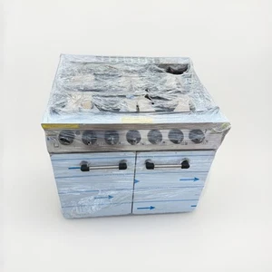 Buffalo 6 Burner Gas Oven Range with Castors - Picture 1 of 3
