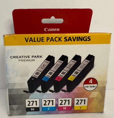 Canon CLI-271 BK/CMY 4 цвета значение упаковка совместима с MG6820, MG6821, MG6822 - Изображение 1 из 4