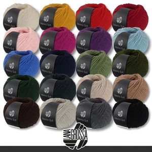 Lana Grossa 50 g Merino Soft Wolle Garn  Merino Schurwolle maschinenwaschbar - Picture 1 of 41