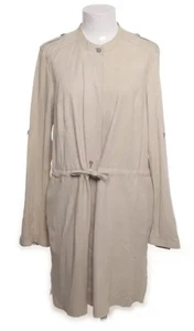 Ledermantel beige 42  44 MILESTONE Taschen Gürtel Ziegenvelour Waschleder sand - Bild 1 von 3