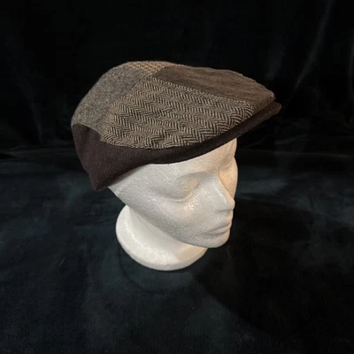 Gorra de hombre M/L multi patrón retazos newsboy taxista Foto 1 de 4