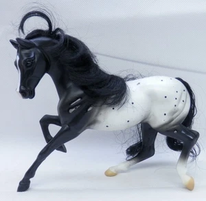 Reeves Breyer Horse Apaloosa Grand Champion 6.5" Tall Black/White Dapple - Picture 1 of 4