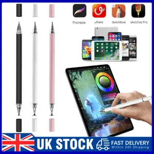 Thin Capacitive DISC Touch Screen Stylus Pen For Apple Android Tablet and Phone - Picture 1 of 21