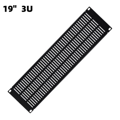 3U Blank Rack Mount Panel Spacer Vented for 19" Server Network Rack Cabinet - Image 1 of 4