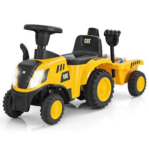 Kids Ride on Tractor Licensed Caterpillar Foot to Floor Sliding Car with Shovel - Picture 1 of 8