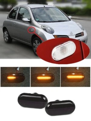 for Nissan MARCH MICRA III MK3 K12 Dynamic LED Indicator Side Marker Signal Foto 1 de 2