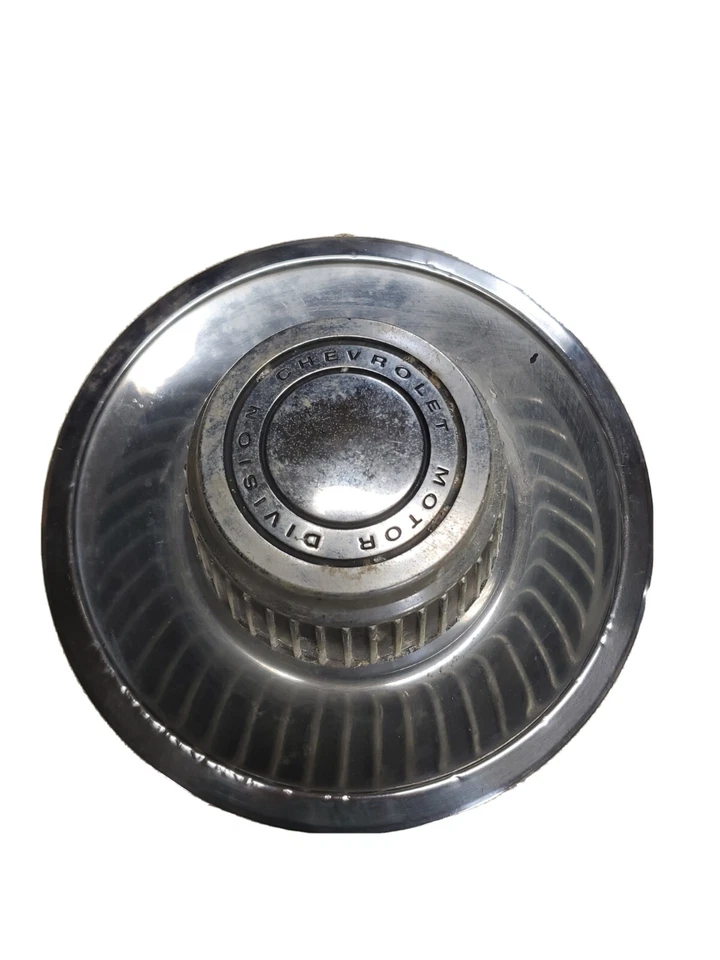 Metal Derby Center Cap 1968 – 1982 Impala Corvette Camaro Chevelle Nova (mw) - Image 1 of 4