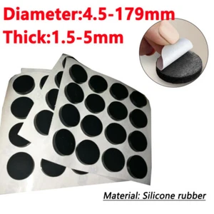 Self Adhesive Pad Backing Silicone Rubber Non-slip Pads Protector Φ4.5mm-179mm - Picture 1 of 15