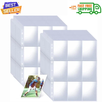 SUPERAIMI 1800 Pockets Card Sleeves Binder Sheets, Trading Card Pages...