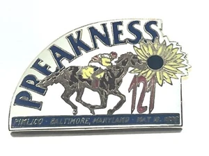 121st PREAKNESS STAKES1996 LOUIS QUATORZE OFFICIAL HORSE RACING BALTIMORE MD PIN - Picture 1 of 4