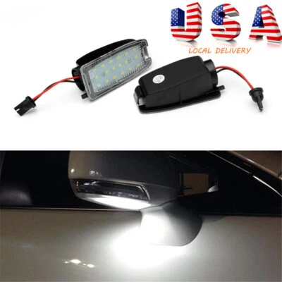 Luz de lámpara de charco de espejos retrovisores de visión lateral 2 piezas para Land Rover Range Rover Foto 1 de 4