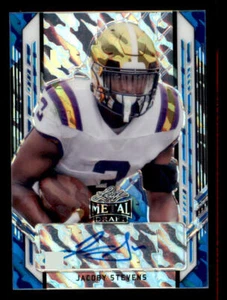 2021 Leaf Metal Draft Marbles Blue #JS1 JaCoby Stevens /40 - Picture 1 of 2