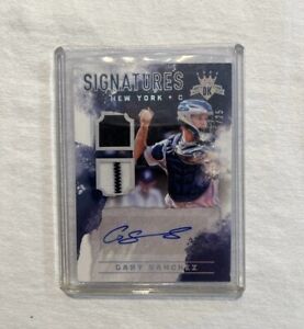 2017 Gary Sanchez Double Patch and Autographed Diamond Kings Baseball Card