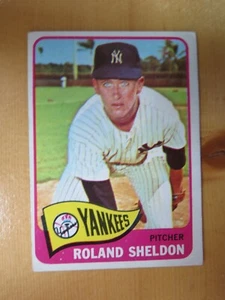 Tarjeta de béisbol 1965 Topps Set Break #254 Roland Sheldon Yankees - Imagen 1 de 3