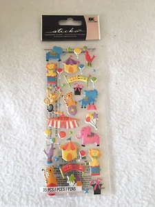 Sticko Big Top Circus Dimensional Stickers Scrapbooking Cards NEW - Picture 1 of 3