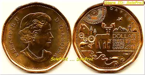 CANADA 1911 2011 CANADIAN PARKS LOONIE QUEEN ELIZABETH RARE $1 DOLLAR COIN UNC - Picture 1 of 2