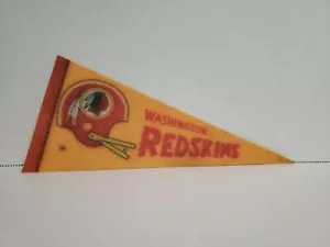 Vintage 1970 9" NFL Wimpel Flagge Washington Redskins rot gold Helm - Bild 1 von 5