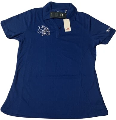 Nuevo Polo Cutter & Buck Wyndham Drytec para Mujer Azul Real Talla M Foto 1 de 4