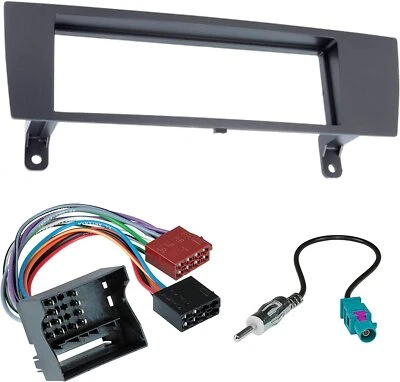 Kit Montage car Radio Panneau 1 din Câble Iso Antenne BMW Serie 1 X1 3 Z4 - Photo 1/2