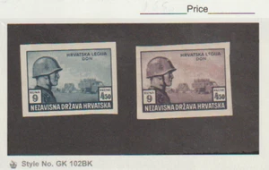 Croatia Scott #B36 Proofs MH MNH  WWII Russia Legion Panzer Soldier War Military - Picture 1 of 1