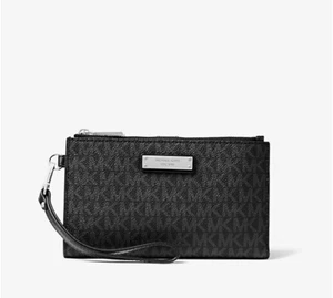 Michael Kors Medium Leather Adele Logo Smartphone Wallet For Women's -USA IMPORT - Picture 1 of 3