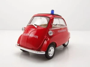 BMW Isetta Bomberos Rojo Modelo De Coche 1:18 Welly - Imagen 1 de 9