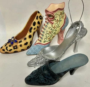 4 Miniature Decorative High Heel Shoes. - Picture 1 of 8
