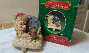 Appendiabiti porta calze natalizio in ghisa classe natalizia Babbo Natale - Foto 1 di 4