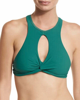 Top de natación bikini Red Carter para mujer cuello alto retorcido espalda deportiva laguna talla 6 - Foto 1 de 2