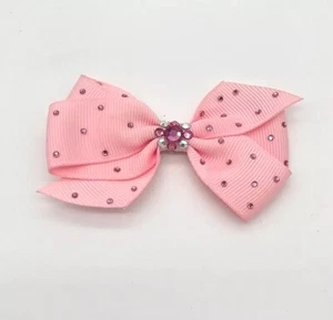 Tarina Tarantino Little Lamb Hair Bow/ Clip Y2K NWT Swarovski Crystal VINTAGE  - Picture 1 of 4