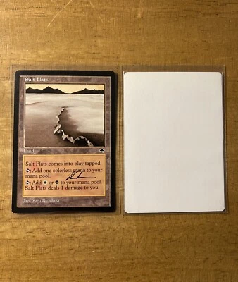 MTG ✨Signed SALT FLATS ARTIST PROOF✨Tempest NM/M RARE Land 1997 S. Kirschner Art - Image 1 of 3