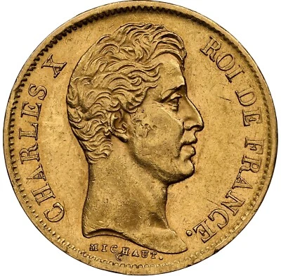 France - 1830A - Charles X - 40 Francs - Paris Mint - NGC AU58 - Rare! - Image 1 of 4