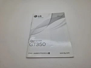 Nowy stary zapas angielski LG GT350 instrukcja obsługi 3WYSYŁKA W WIELKIEJ BRYTANII - Zdjęcie 1 z 4