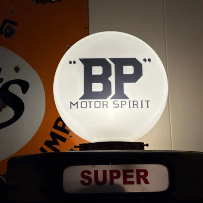 BP Motor Spirit 1920's 15" X Large Gas Petrol Pump Globe | Petrol pump project - Image 1 of 4