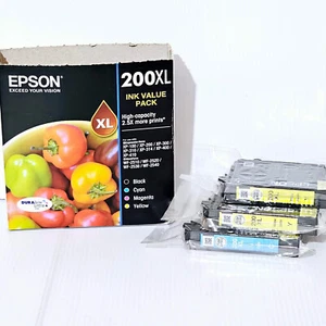 Genuine Epson 200XL Ink - 2x Yellow & Cyan Exp 11/25 - FREE! POST!🧳 - Picture 1 of 4