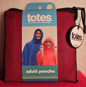 Poncho TOTES Adulto en Rojo Fútbol Fútbol Deportes Ver "eBay Mejor Precio" - Imagen 1 de 2
