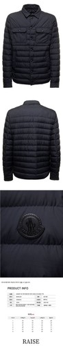 Moncler Giacca Imbottita con Logo Navy 56462117