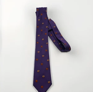 Brooks Brothers Krawattenmacher Seide Vintage Lila/Orange Obst - Bild 1 von 3