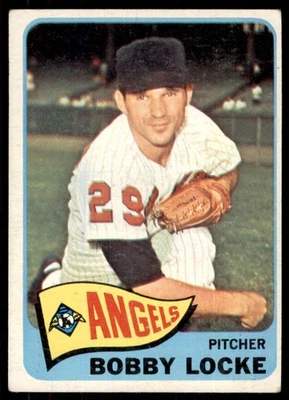1965 TOPPS BOBBY LOCKE LOS ANGELES ANGELS #324 EX - Image 1 of 2
