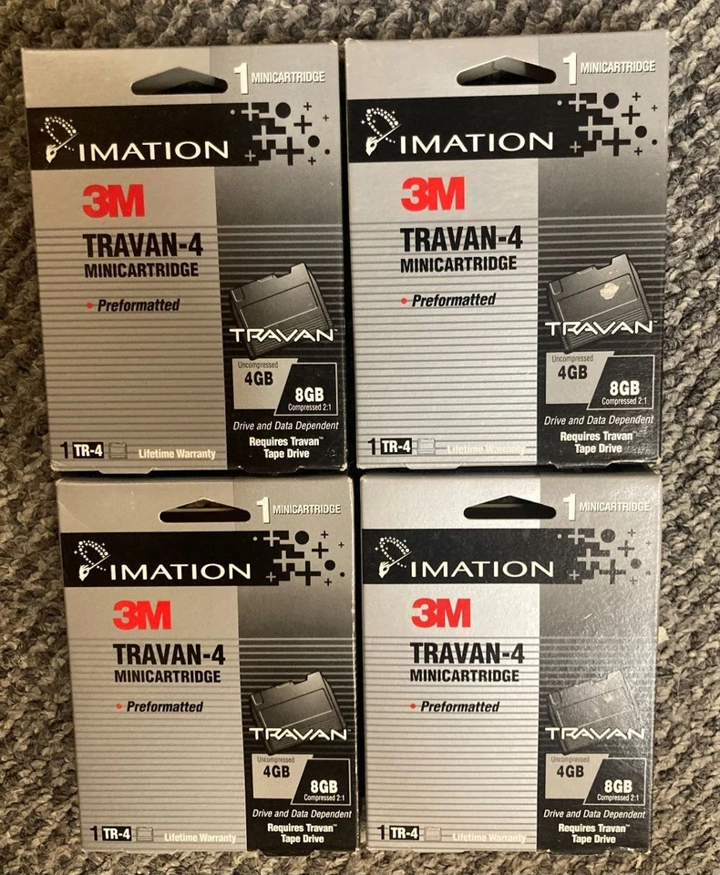 3M IMATION TRAVAN Minicartridge Preformatted 8GB Compressed 4GB Uncompressed NEW - Image 1 of 1
