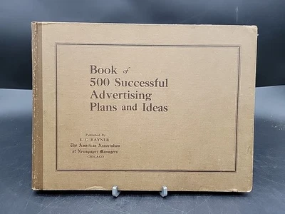 Antique Graphic Design Book of 500 Successful Advertising Plans and Ideas 1918 - Image 1 of 4