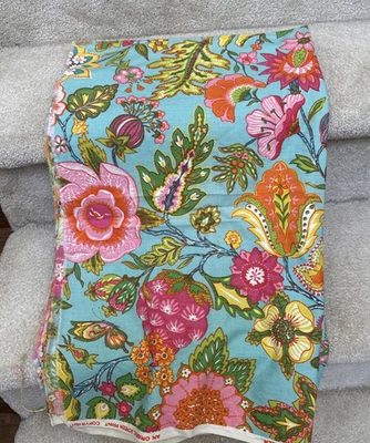 Bloomcraft Bloomguard FLORAL SERIGRAFÍA Amarillo Azul Rosa Verde Mariposas 62” Foto 1 de 4