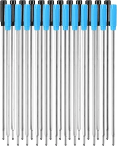 Jovitec 24 Pieces Replaceable Ballpoint Pen Refills Metal Black and Blue  - Picture 1 of 6