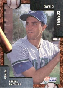 David Cornell 1992 Fleer ProCards #3041 RC Eugene Emeralds *AutographDen* - Picture 1 of 2