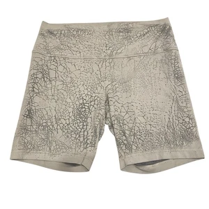 Lululemon Wunder Train hoch geschnittene Biker-Shorts Damen 14 grau Crackle 8" Laufen - Bild 1 von 7