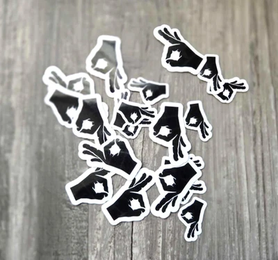 🖐️ Made You Look Game Stickers – Funny Prank Decals (Small & Smaller Sizes) - Image 1 of 4