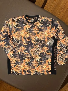 blaze camo legandary whitetails long sleeve performance shirt mens xxl - Picture 1 of 5