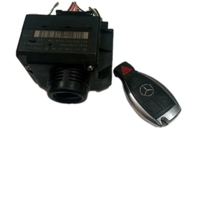 2045450908 2008-14 Mercedes W212 E350 C350 Ignition Switch Control Module w/Key - Image 1 of 4
