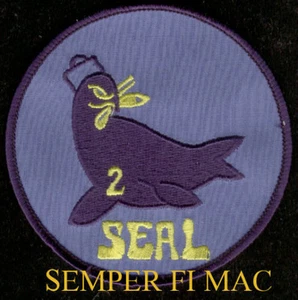 SEAL TEAM 2 TWO 3" PATCH NS LITTLE CREEK VA USS SPECIAL WARFARE US NAVY WOW - Picture 1 of 1